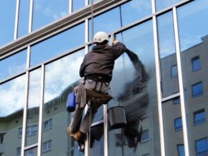 professional cleaning window