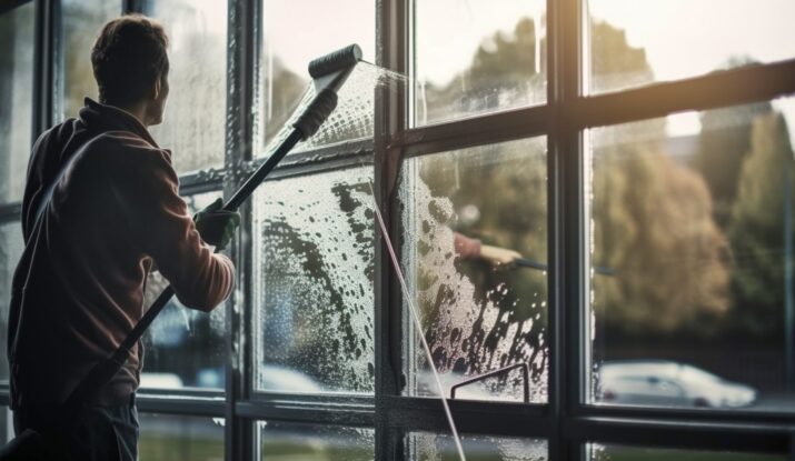 professional cleaning window
